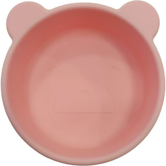Baby Wise Kinderessschale Bärchen aus Silikon Rosa