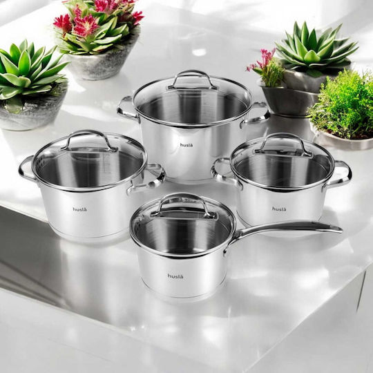 Husla Altom Edelstahl Töpfe Set 4-teilig