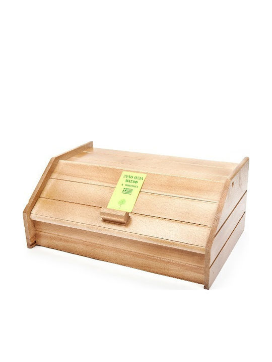 Homestyle Ψωμιέρα με Καπάκι Ξύλινη σε Καφέ Χρώμα 42x28x18cm Homestyle Ψωμιέρα με Καπάκι Ξύλινη σε Καφέ Χρώμα 42x28x18cm