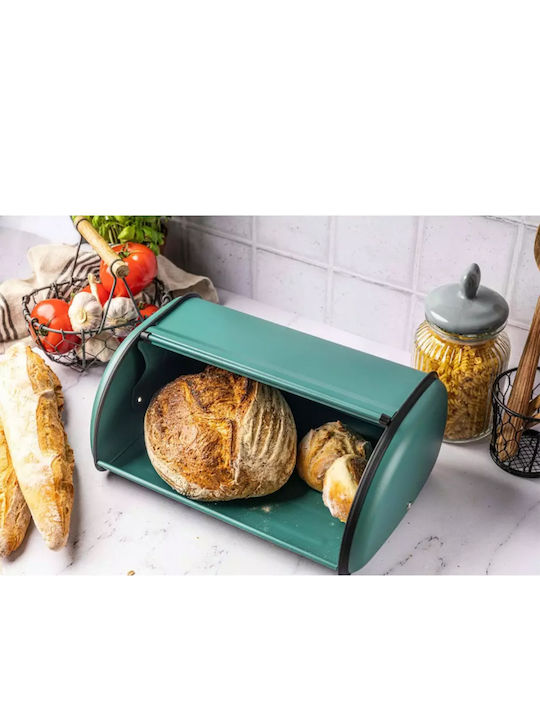 KING Hoff Cutie de pâine cu capac Inox Gri 36x24cm