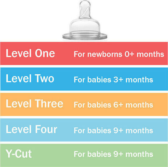 Dr. Brown's Silicone Bottle Teats Fast Flow for 6+ Months 2 Pieces