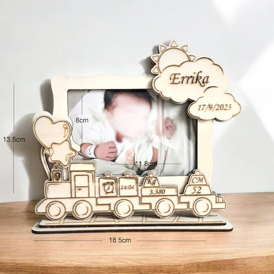 Strawberry 3D Erinnerungsrahmen für Babys aus Holz