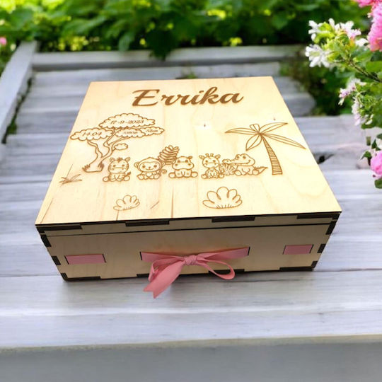 Strawberry 3D Memory Box made of Wood for Girl