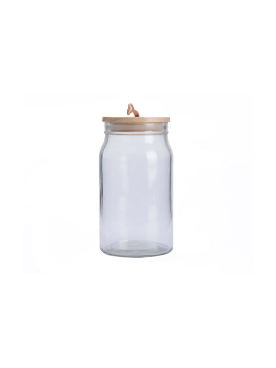 Sidirela Poly Polyγωνο Vase Allgemeine Verwendung mit Deckel Glas Transparent 1120ml