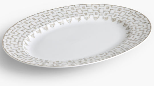 Ionia Hymn Servierplatte Oval Porzellan Weiß 36cm 1Stück