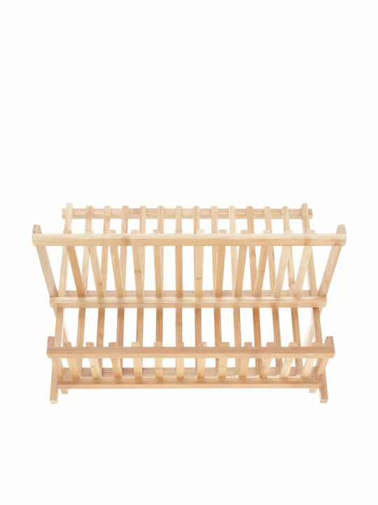 KING Hoff Στραγγιστήρι Νεροχύτη Ξύλινο Μπεζ 40x33x24cm