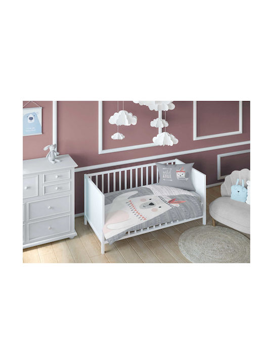 Detexpol Set Copertă de Pătuț cu Față de Pernă Teddy Be 100x135cm.