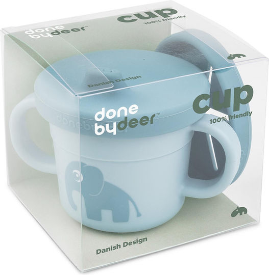 Done by Deer Baby Cup Elphee made of Plastic Blue 215ml