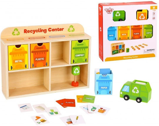Tooky Toys Κέντρο Ανακύκλωσης Educational Game Knowledge made of Wood
