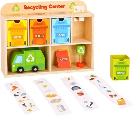 Tooky Toys Κέντρο Ανακύκλωσης Educational Game Knowledge made of Wood