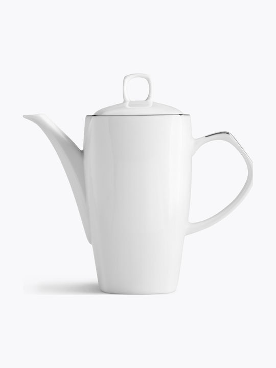 Ιωνία Genesis Line Τσαγιέρα Πορσελάνης Λευκή 1200ml