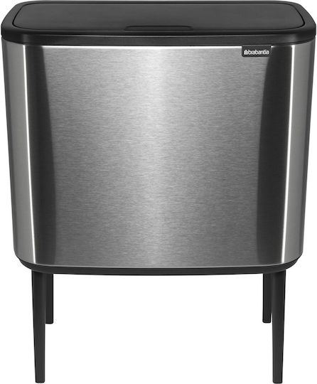 Brabantia Bo Waste Bin Made of Stainless Steel Push Steel Matt 36lt