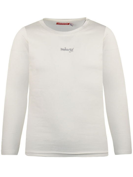 Kids Long-Sleeved Blouse Ecru