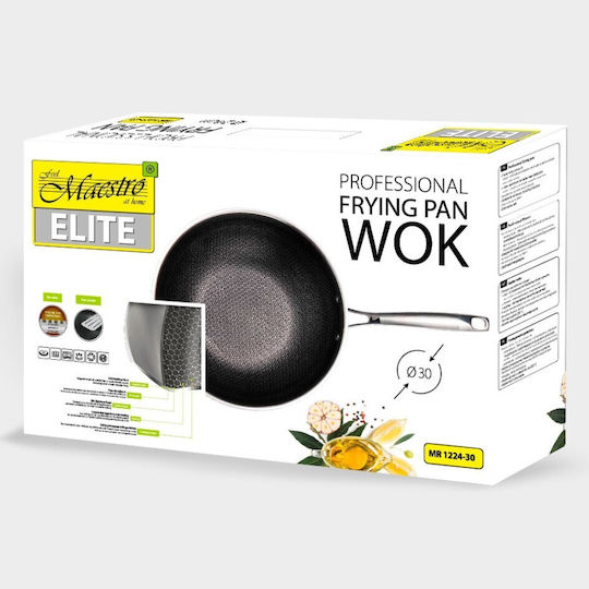 Maestro Wok από Αλουμίνιο με Αντικολλητική Επίστρωση 30cm