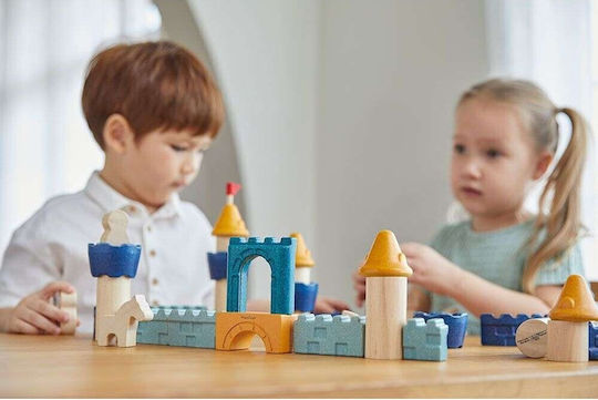 Plan Toys Τουβλάκια Κάστρο Ξύλινα για 2+ Ετών