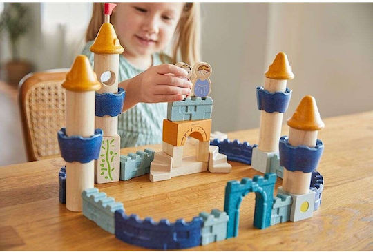 Plan Toys Τουβλάκια Κάστρο Ξύλινα για 2+ Ετών