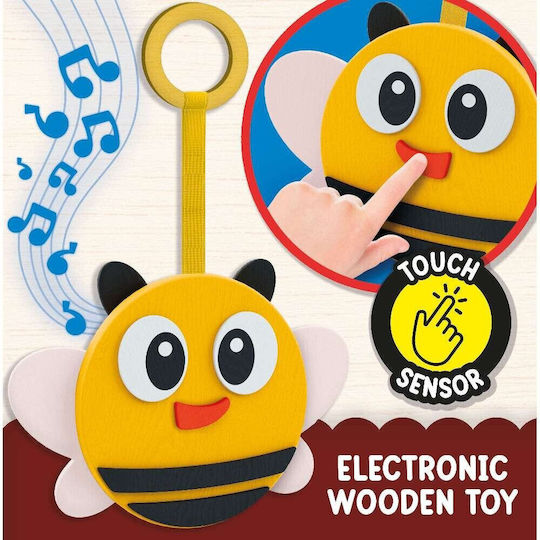Lisciani Giochi Βρεφικό Παιχνίδι Montessori Wood Bee από Ξύλο με Μουσική για 9+ Μηνών