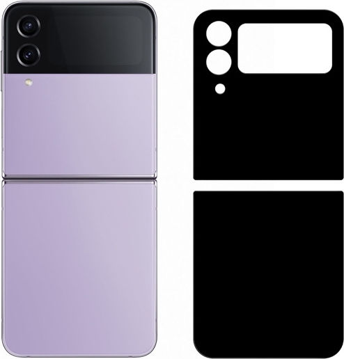 Eko Tempered Glass Screen Protector Samsung Galaxy Flip 4 Full Rear Protection Black