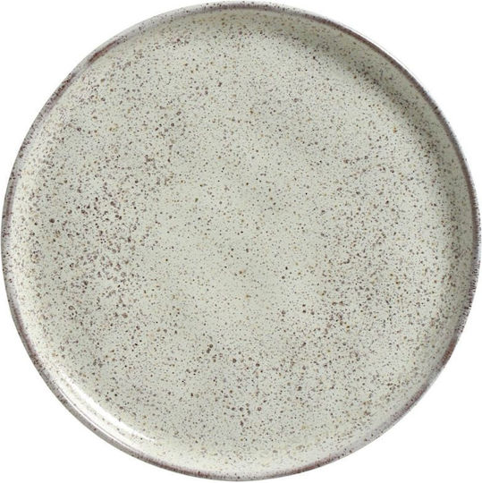 Porto Brasil Organic Pistache Porto Brasil Plate Desert Ceramic Green with Diameter 21.5cm
