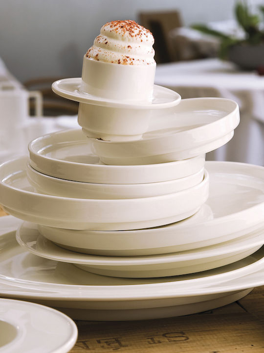 Rak Porcelain Farfurie Deșert din Porțelan Alb cu Diametru 20cm