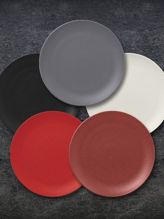 Rak Porcelain Neofusion Plate Desert made of Porcelain Red with Diameter 21cm
