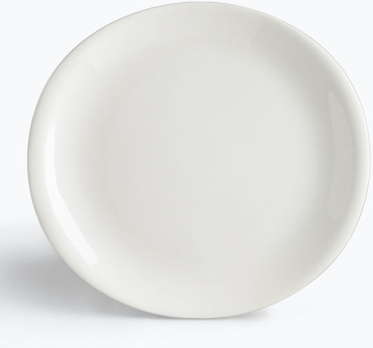 Ionia Glamour Plate Shallow made of Porcelain White with Diameter 28cm