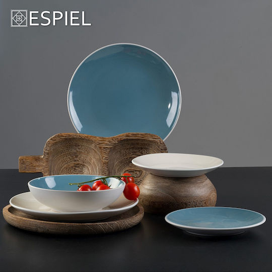Espiel Cream Πιάτο Ρηχό Κεραμικό Μπεζ με Διάμετρο 27cm