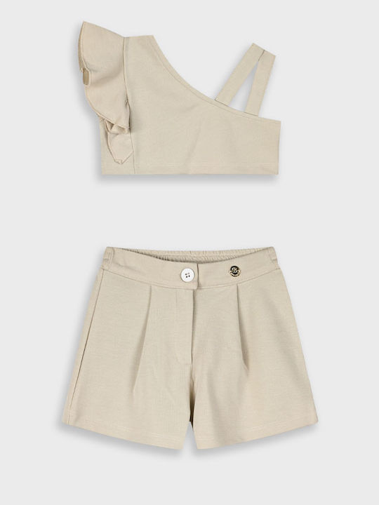 Kids' Set with Shorts Summer 2pcs Vanilla