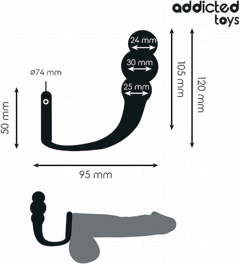 Addicted Toys Plug Anal Negru