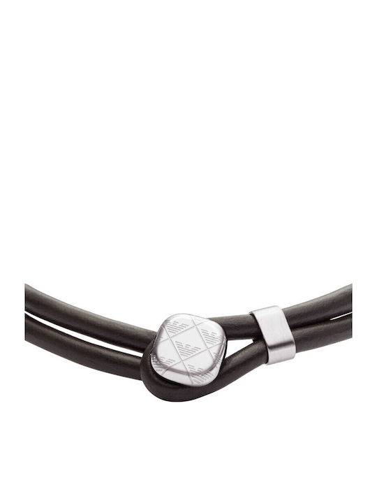 Emporio Armani Eagle Logo Подредба Мъжки Гривни Кожени Emporio Armani Eagle Logo Подредба Мъжки Гривни Кожени
