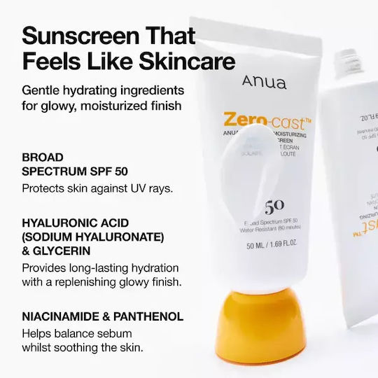 Anua Cremă de Față cu Protecție Solară SPF50 50ml