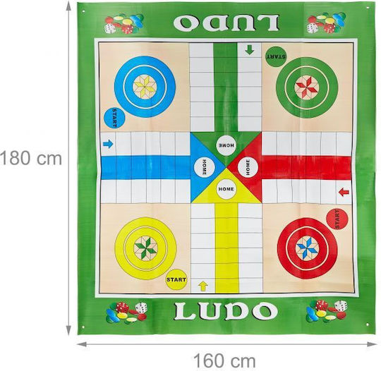 Joc de Societate Ludo pentru 2-4 Jucători 3+ Ani Relaxdays