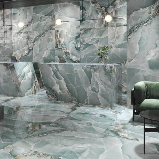 Baldocer Onyx Fliese Boden Innenbereich 120x60cm Turquoise