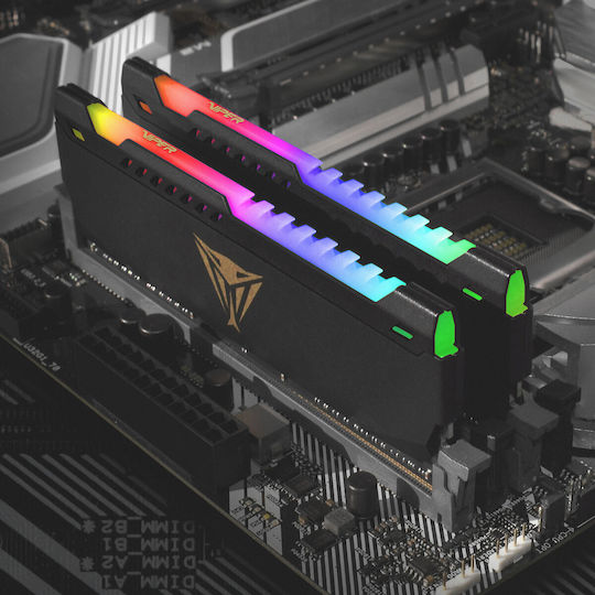 Viper Steel DDR4 32GB/64GB メモリー 32GB×2 Patriot Viper Steel RGB 64GB DDR4 RAM cu 2 module (2x32GB) și