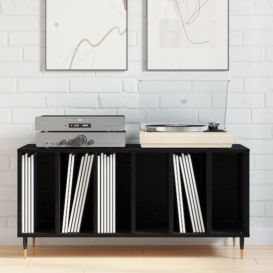 vidaXL Records Hi-Fi Furniture Black 38x100x48cm