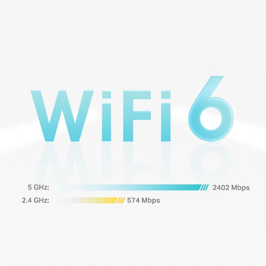 TP-LINK Deco X55 v1 WiFi Mesh Network Access Point Wi‑Fi 6 Dual Band (2.4 & 5GHz) σε Τριπλό Kit Λευκό