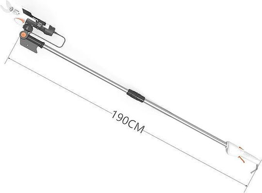 Foarfecă Electrică de Grădină Mâner Telescopic 190 Cm Acumulator 7.2 V 1500 mAh 1.9 Kg Diametru Maxim 13 Mm Foarfecă de Grădină Pentru Trandafiri și Pomii Fructiferi