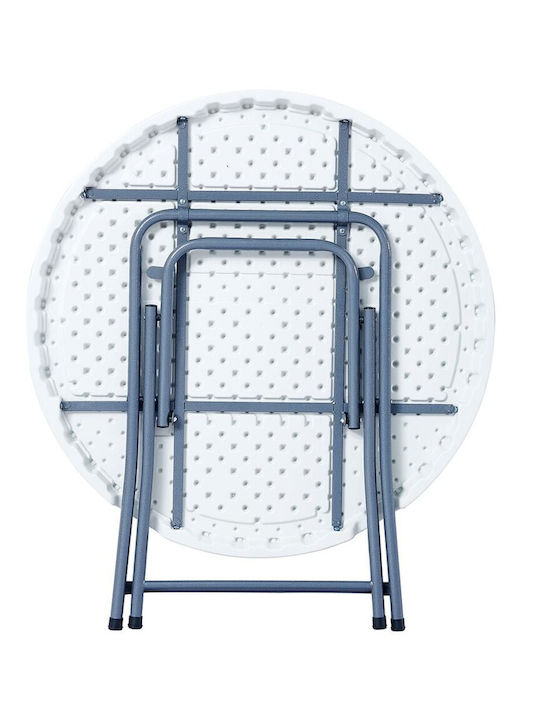 Метално Маса Кетъринг Външно Пространство Сгъваема Blow-r Grey, White 94x74бр