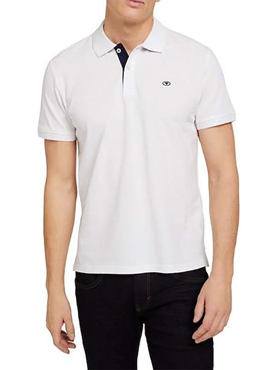 Basic Polo Herrenbluse Kurzarm Weiße