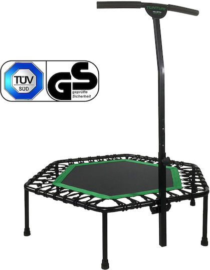 Tunturi Trampolin Gymnastik Durchmesser 84cm 126x122cm mit Handgriff