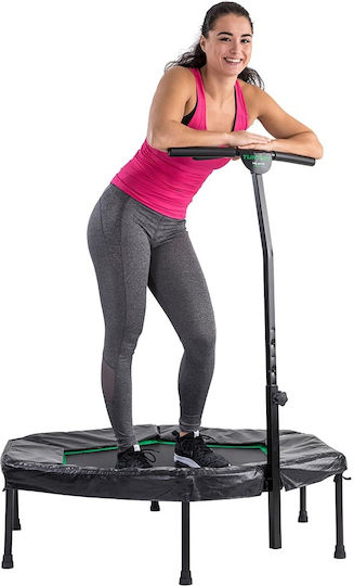 Tunturi Trampolin Gymnastik Durchmesser 84cm 126x122cm mit Handgriff