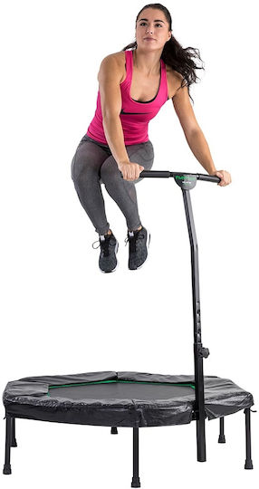 Tunturi Trampolin Gymnastik Durchmesser 84cm 126x122cm mit Handgriff