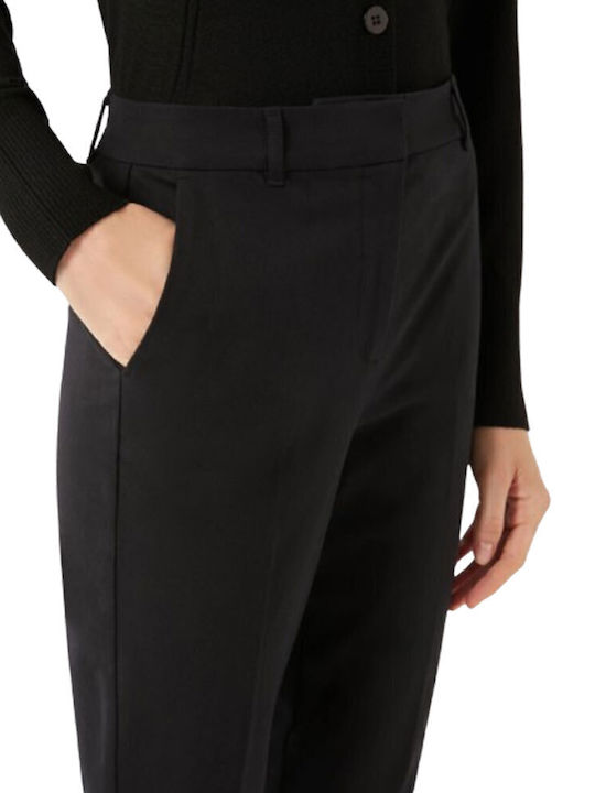 Women's Fabric Trousers Black