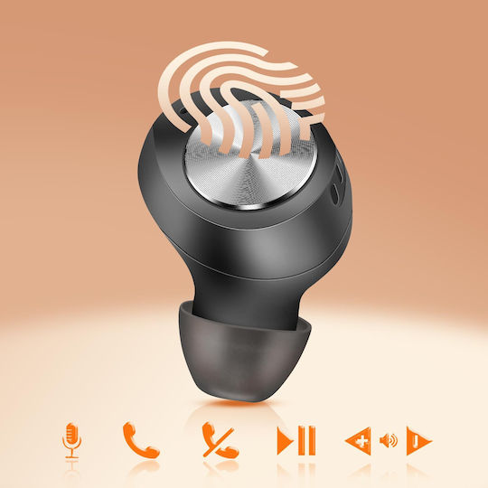 LinQ R9566 In-Ear Bluetooth-Freisprecheinrichtung Kopfhörer Schwarz