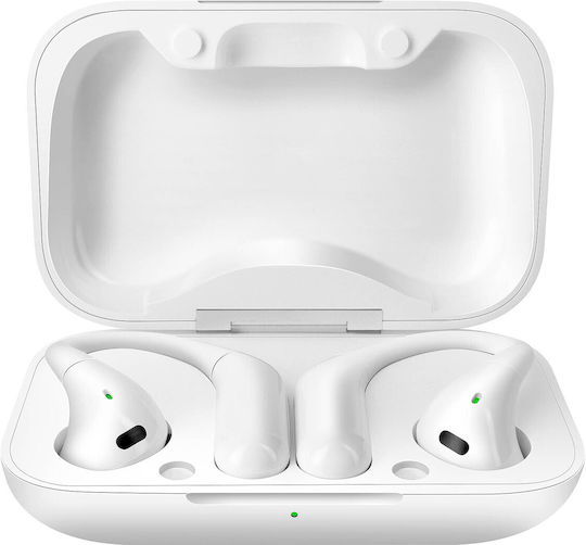 LinQ R9564 In-ear Bluetooth Handsfree Ακουστικά με Θήκη Φόρτισης Λευκά