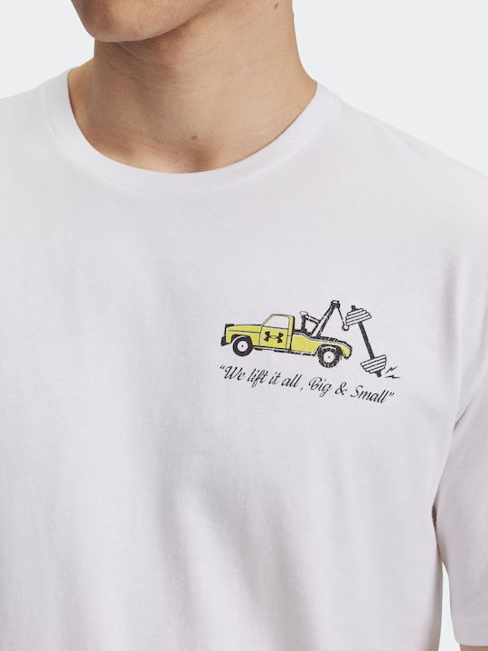 T-shirt White, Yellow Shade