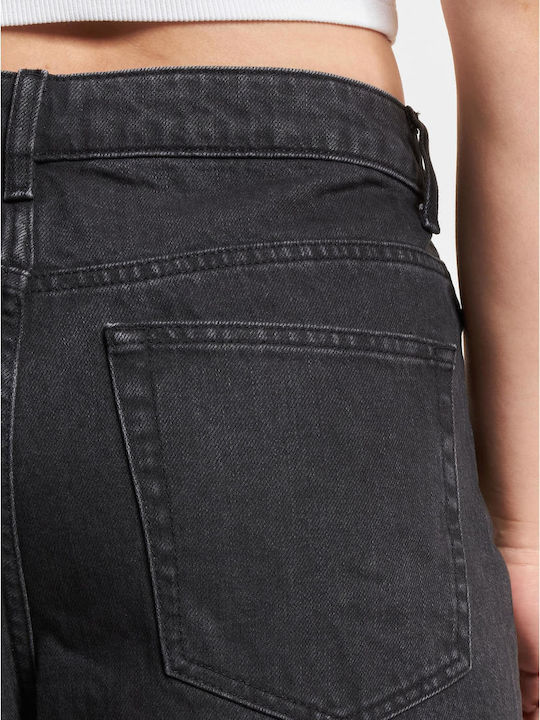 Damen Stoff Hose Black Washed