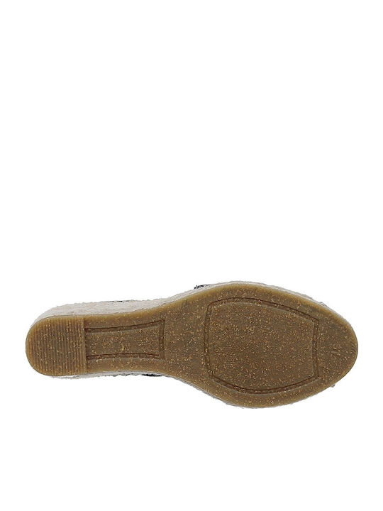 Women's Leather Platform Espadrilles Platinum