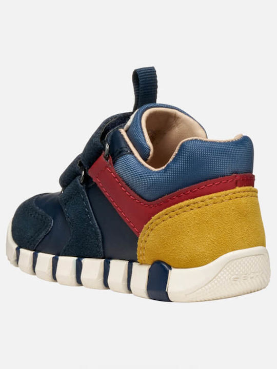 B IUPIDOO Παιδικά Sneakers Ανατομικά με Σκρατς Μπλε