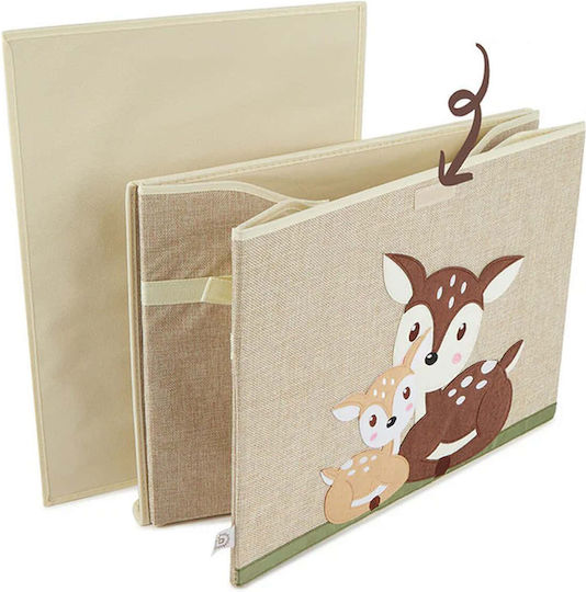 Bieco Children's Storage Box made of Fabric Brown 36x36x51cm 1pcs
